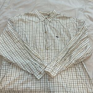 Men’s Big and Tall 4XLT Izod blue/gray long sleeve button down shirt